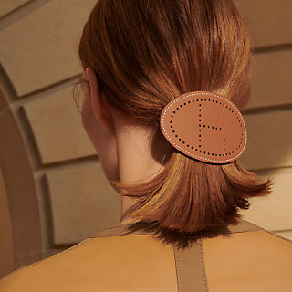 【HERMES】Glen PM hair clip Sangles en Zigzag Bandana